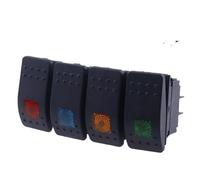 Pulsanti Alzavetri Interruttore a levetta Pulsante interruttore a bilanciere marino per barca per auto 12V 220V Lampada a 4 pin on off Interruttore DPST Interruttore alzacristalli