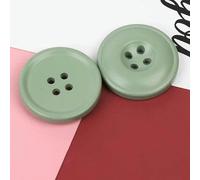 Pulsanti, Bottoni, nuovi 6 pezzi bottoni in resina a 4 fori accessori for cucire dimensioni complete for abbigliamento decorativi fatti a mano fai da te-vino rosso-15 mm(Green,18mm)