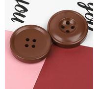 Pulsanti, Bottoni, nuovi 6 pezzi bottoni in resina a 4 fori accessori for cucire dimensioni complete for abbigliamento decorativi fatti a mano fai da te-vino rosso-15 mm(Coffee,18mm)