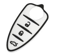 Pulsanti Chiave Telecomando Di Ricambio In Silicone Gomma Compatibile Con Alfa Romeo Mito Giulietta 7 Colori 3 Tasti (BIANCO)