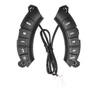 Pulsanti Comando Volante Compatibile Con Great Per Wall Per Hover H3 H5 2010 2011 2012 2013 Interruttore A Pulsante Interruttore Di Controllo Audio Del Volante(Black)