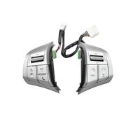 Pulsanti Comando Volante Compatibile Con Isuzu Per D-Max 2015 2016 2017 2018 2019 2020 Interruttore Per Volante Multimediale Per Auto(Silver)