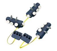 Pulsanti controller di gioco per tablet e iPad, set di controllo da sei a dieci dita, materiale ABS, design nero compatto per giochi mobili per sessioni (12,4 ~ 13,5 pollici)