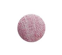 Pulsanti coperto di stoffa da 10 pezzi di tessuto in metallo, Rosa, 23mm