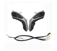 Pulsanti di Controllo dello sterzo Interruttore per Hyundai Elantra 2012 2013 2015 Pulsante Multifunzione sul Volante Canale Audio Bluetooth e Controllo della velocità di Crociera (Basso) (Basso)