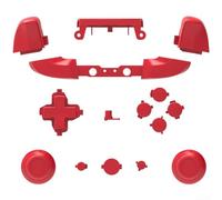 Pulsanti di ricambio per controller Xbox One Slim - Set completo di pulsanti in materiale ABS per menu Home, guida Start Select Fixes, accessori da gioco multicolore (rosso)