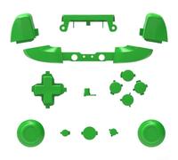 Pulsanti di ricambio per controller Xbox One Slim, set completo di pulsanti in materiale ABS per menu Home, guida Start Select Fixes, accessori da gioco, multicolore (verde)