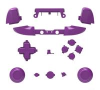 Pulsanti di ricambio per controller Xbox One Slim, set completo di pulsanti in materiale ABS per menu Home, guida Start Select Fixes, accessori da gioco, multicolore (viola)