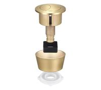 Pulsanti di ricambio per sciacquone WC, kit con doppia valvola di ricambio per coperchio della cisterna da 20 mm e 40 mm (oro spazzolato)