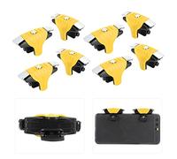 Pulsanti Giochi F1 in Metallo, Controller Trigger Gioco Telefono Sensibile per PUBG, 8 Pezzi per Appassionati di Giochi Mobili, /rosso/giallo (YELLOW)