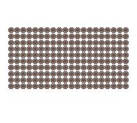 Pulsanti in legno CHRYSANTHEMUM Forma vintage retrò con fibbia trafitta asilo briciolo fai da te 200 pezzi
