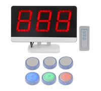 Pulsanti interattivi per la risposta, sistema cicalino wireless con telecomando, perfetto per serate di quiz, spettacoli di gioco, quiz in aula ed eventi di gruppo (6 cicalini)