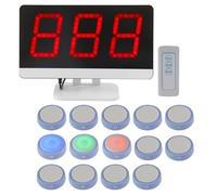 Pulsanti interattivi per la risposta, sistema cicalino wireless con telecomando, perfetto per serate di quiz, spettacoli di gioco, quiz in aula ed eventi di gruppo (6 cicalini)
