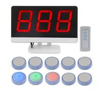 Pulsanti interattivi per la risposta, sistema cicalino wireless con telecomando, perfetto per serate di quiz, spettacoli di gioco, quiz in aula ed eventi di gruppo (6 cicalini)