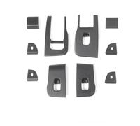 Pulsanti Interruttore Alzacristalli Per Tesla Per Model 3 Highland 2024 Adesivo Per Pannello Di Sollevamento Della Maniglia Di Apertura Portiera UOEMCRTB(Matte Black)
