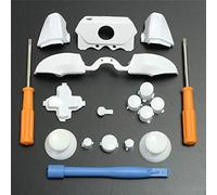 Pulsanti per paraurti, pulsanti DPad LB RB LT RT e cacciaviti T6 T8 e barra di corona, per controller Xbox One Elite da 3,5 mm (bianco)