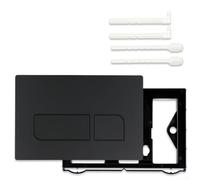 Pulsanti per sciacquone del WC, per Geberit01 20 30 50 UP300 UP320, per accessori compatibili Geberit-Sigma01-50, pannello del serbatoio nascosto (nero)