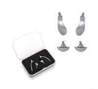 Pulsanti posteriori in metallo di ricambio per controller Edge Paddle: kit di trigger da gioco personalizzabili con manico, aggiornamento della durata in oro, argento, nero set paddle (argento)