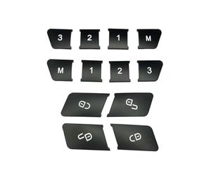 Pulsanti Trim Interni Compatibile Con Benz Per 2013 2014 2015 2016 2017 Adesivo Per Pulsante Di Sollevamento Finestrino E Sportello Di Apertura E Chiusura(12pcs)