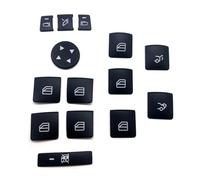 Pulsanti Trim Interni Compatibile Con Benz Per 2013 2014 2015 2016 2017 Adesivo Per Pulsante Di Sollevamento Finestrino E Sportello Di Apertura E Chiusura(14pcs)