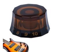 Pulsanti Volume - Pulsanti Per Chitarra LP Con Coperchio Trasparente, Metallo Di Ricambio Per Amplificatori, Mixer Per Chitarre E Altoparlanti | Set Di Controllo In Alluminio Duro