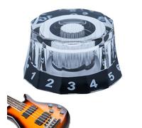 Pulsanti Volume - Pulsanti Per Chitarra LP Con Coperchio Trasparente, Metallo Di Ricambio Per Amplificatori, Mixer Per Chitarre E Altoparlanti | Set Di Controllo In Alluminio Duro