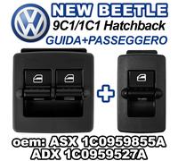 Pulsantiera Alzacristalli Anteriore Guida + Pulsante Vetro Passeggero VW BEETLE