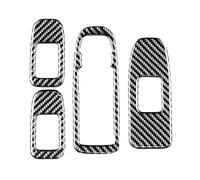 Pulsantiera Alzacristalli Auto Finestra Interruttore Ascensore Pannello Di Copertura Trim Decal Sticker In Fibra Carbonio Per Cadillac XT5 2016-2020 Accessori Sollevamento Elettrico