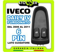 Pulsantiera Alzacristalli Due Interruttori Vetri IVECO DAILY IV FURGONATO 6 PIN