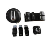 Pulsantiera Alzacristalli Faro Interruttore + Finestra Potere Per Master Per VW Per Golf 5 6 Mk5 Per Jetta Per Assat B6 Per Touran 5ND941431B 5ND959855 Pulsante Alzacristalli(6PCS no auto)