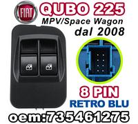 Pulsantiera Alzacristalli Interruttori Vetri Anteriori FIAT QUBO 8PIN 73546127