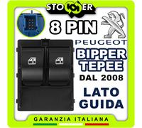 Pulsantiera Alzacristalli Interruttori Vetri Anteriori PEUGEOT BIPPER TEPEE 8PIN