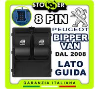 Pulsantiera Alzacristalli Interruttori Vetri Anteriori PEUGEOT BIPPER VAN 8PIN