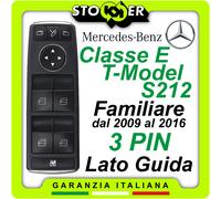 Pulsantiera Alzacristalli Interruttori Vetri MERCEDES Classe E T-Model S212 3PIN