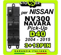 Pulsantiera Alzacristalli Interruttori Vetri per NISSAN NP300 NAVARA Pick-up D40