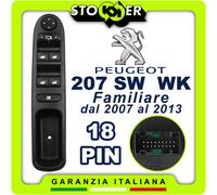 Pulsantiera Alzacristalli Interruttori Vetri Specchi PEUGEOT 207 SW WK 6554.QF