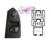 PULSANTIERA ALZACRISTALLI PORTA A/SX 2 INTERRUTTORI 24 PIN CITROEN JUMPER 02>06