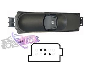 PULSANTIERA ALZACRISTALLO PORTA A/DX 1 INTERRUTTORE 4 PIN VITO W639 04>10