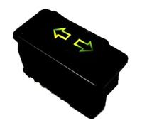 Pulsantiera Alzavetro Interruttore Alzacristalli Elettrico Per Auto DC12V/24V 5 Pin Automatico 20A Pulsante Controllo Finestrini(verde)