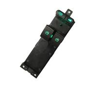 Pulsantiera Finestra Per Skoda Per Fabia Per Octavia Per Praktik 6Y 1999-2002 Per VW Per Bora Per Golf Per Jetta Per MK4 2 Porte Interruttore Alzacristallo Elettrico(Green)