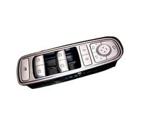 Pulsantiera Finestrino Elettrico Per Chery Per Jetour X70 Per PLUS Regolatore Controllo Alzacristallo Elettrico Porta Sollevatore Vetro Specchio Pulsante Regolazione(Silvery With Fold)