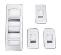 Pulsantiera Finestrino Elettrico Per L&and Per R&over Per R&ange Per R&over Sport 2014-2017 Pulsanti Di Sollevamento In Vetro Per Finestrini Auto Cornice Decorativa Adesivo Interno 4 Pezzi(Argento)