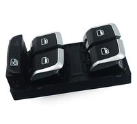 Pulsantiera Finestrino Elettrico Pulsante Interruttore Alzacristallo Elettrico Chrome Power Per A4 B8 Per Allroad Per Avant Q5 8R Q3 8U 2007