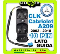 Pulsantiera guida Alzacristalli Interruttori Vetri MERCEDES CLK Cabriolet A209