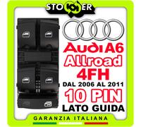 Pulsantiera Guida Alzacristalli Interruttori Vetri per AUDI A6 Allroad 4FH 10PIN