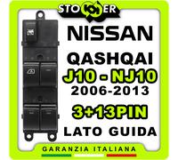 Pulsantiera guida Alzacristalli Interruttori Vetri per NISSAN QASHQAI 3+13PIN