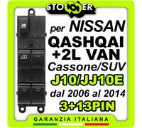 Pulsantiera Guida Alzacristalli Interruttori Vetri QASHQAI +2 I VAN J10 JJ10E
