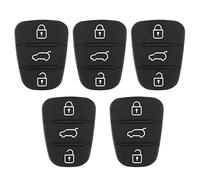 Pulsantiera in gomma, 5 tasti a distanza a 3 pulsanti per auto Tasto in gomma per auto, in gomma per auto Car Smart Key Men(Without letters)
