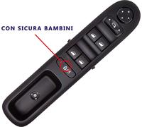 Pulsantiera interruttori alzacristalli guida con sicura Peugeot 3008 5008 I4GP