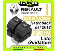 Pulsantiera Lato Guida Alzacristalli Interruttori Vetri RENAULT CLIO IV BH 7PIN